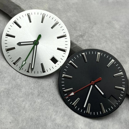 28.5mm Dial Watch Modified Green Luminous Dial For NH35 NH36 4R 7S Movement