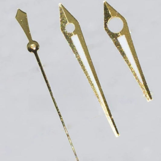 Golden trim 16mm green lume arrow watch hands by ETA for 2836 2824 2892A2 models.