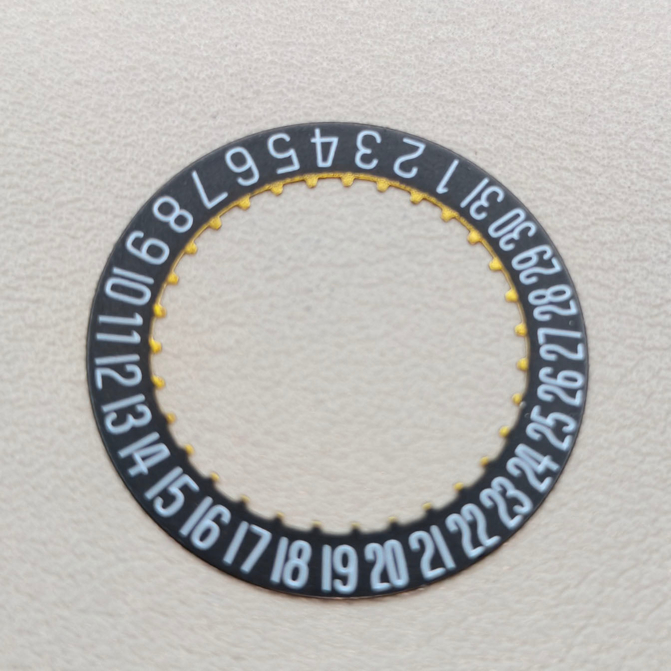 2 PIECES Generic Black Date Disk Wheel for ETA 2824-2 2892 Movement Date@6