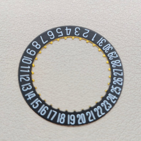 2 PIECES Generic Black Date Disk Wheel for ETA 2824-2 2892 Movement Date@6