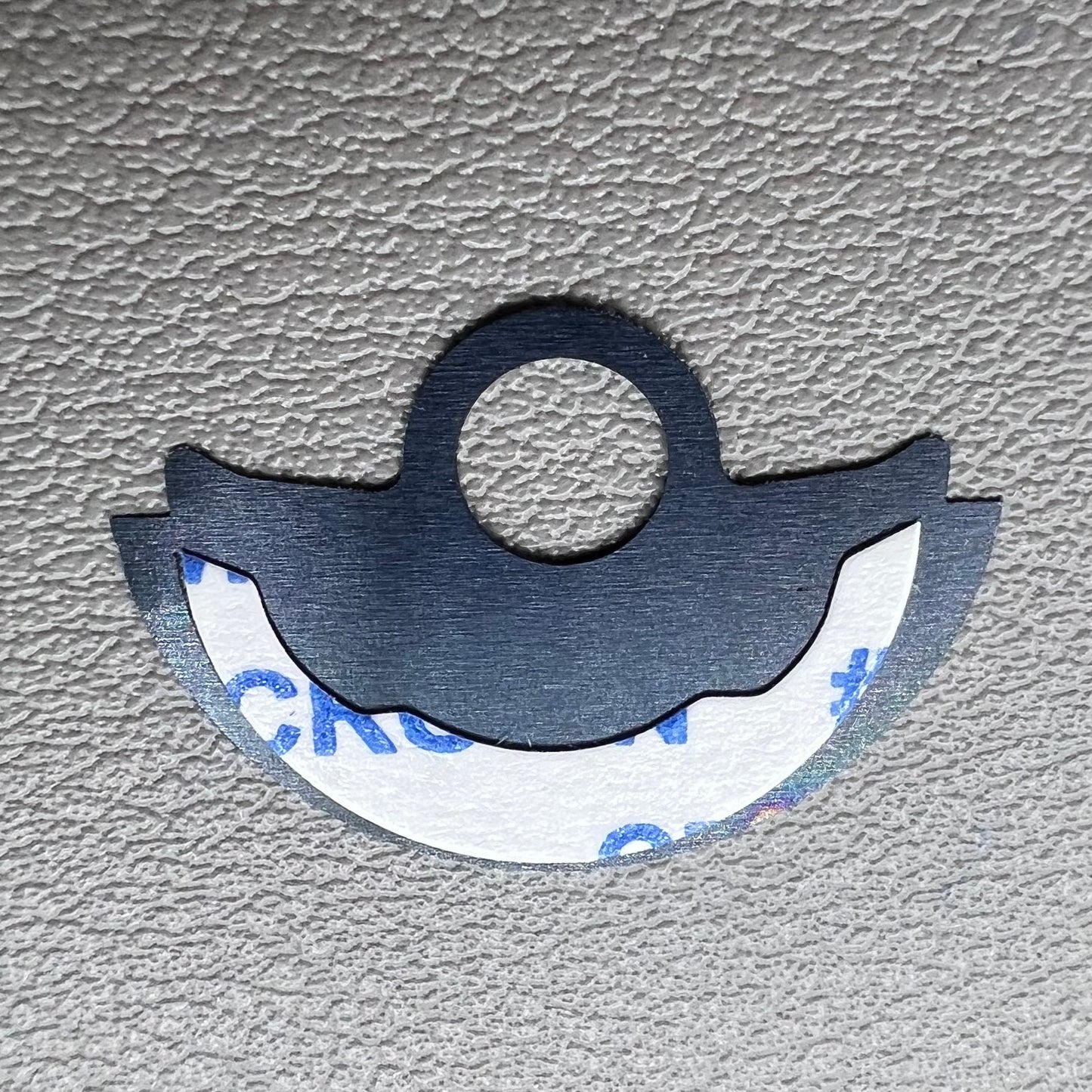 Waved Blue Metal Sheet Oscillating Weight Overlay for Miyota 9015 Movement