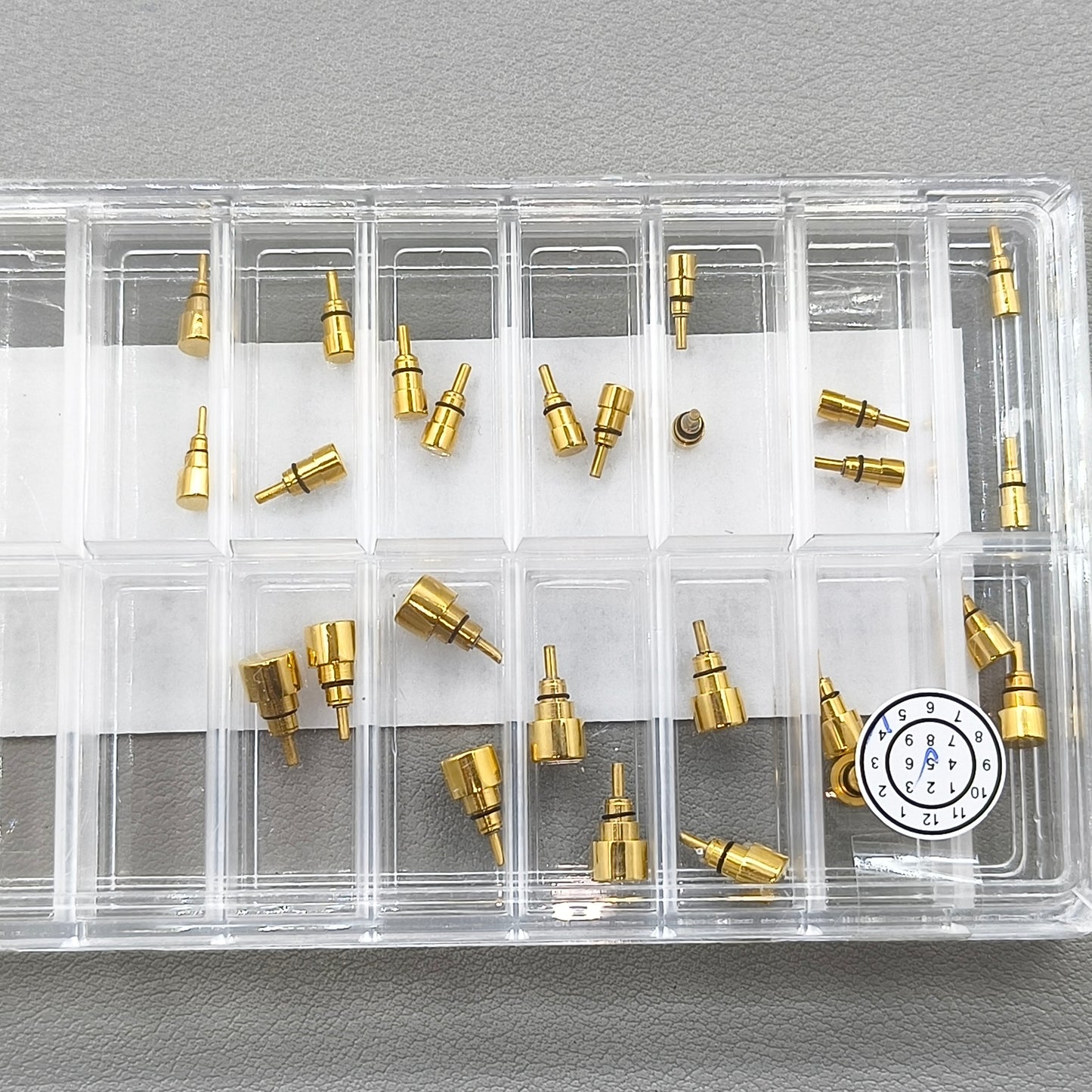 26 PIECES 13 Sizes Golden Watch Stainless Steel Classical Pusher Drive in Type