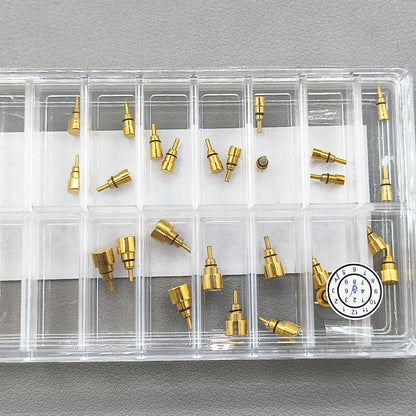 26 PIECES 13 Sizes Golden Watch Stainless Steel Classical Pusher Drive in Type