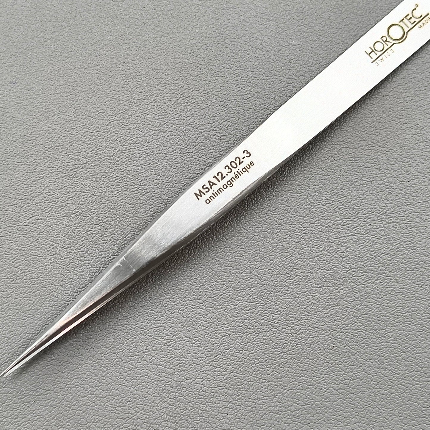 MSA12.302-3 Swiss Horotec Antimagnetic Fine Tweezers for Hairsprings