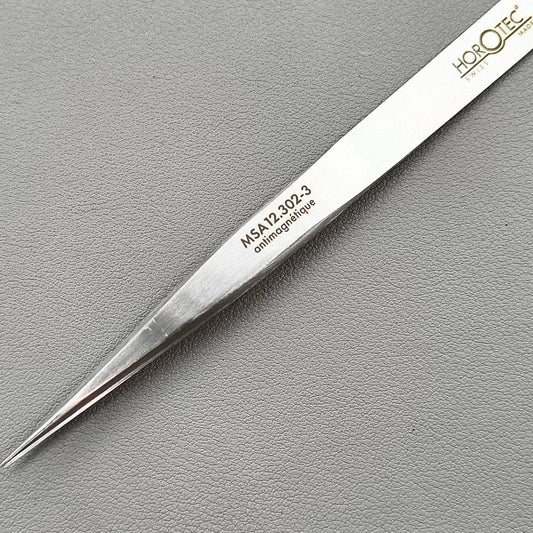 MSA12.302-3 Swiss Horotec Antimagnetic Fine Tweezers for Hairsprings