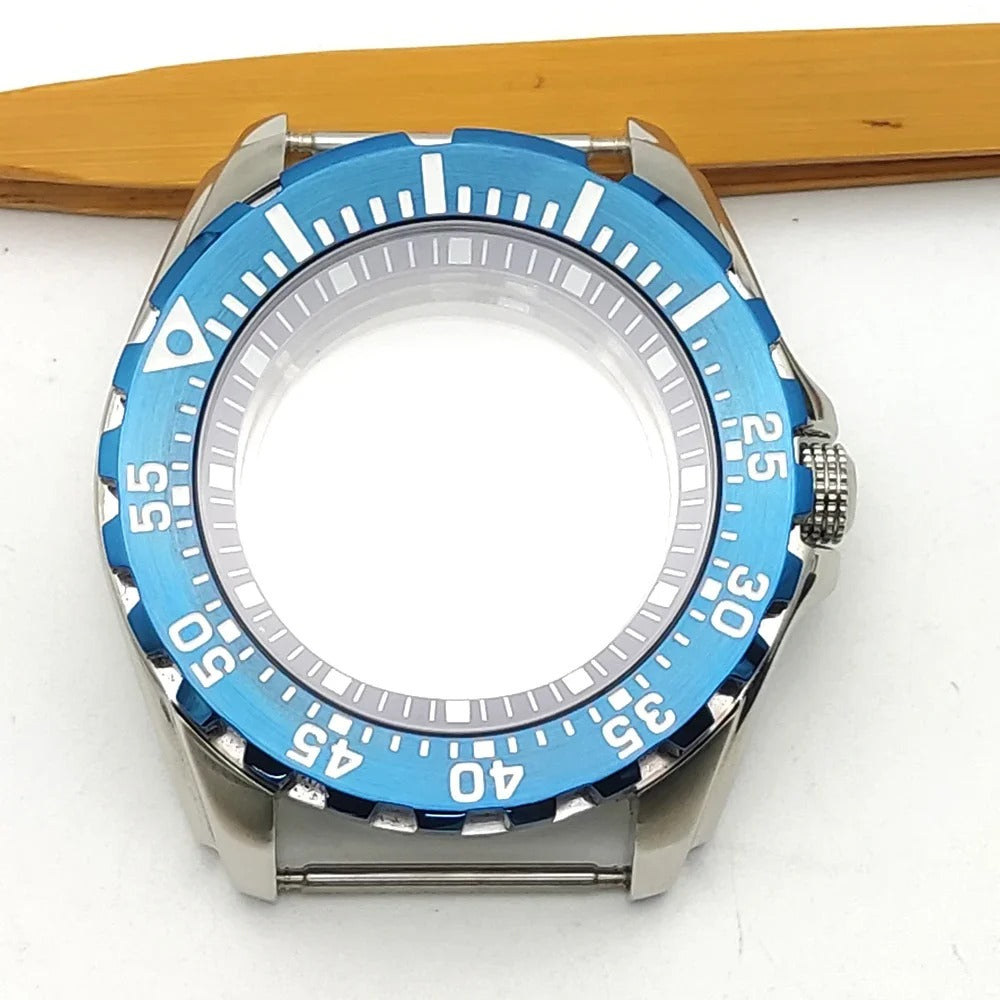 44MM Watch Case For NH35A/NH36 Movement Replacement Parts Stainless Steel Mechanical Watch Case For NH35A/NH36 Movement Case