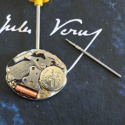Japan-made Miyota 3N20 quartz watch movement for repairs, precise 2-hand mechanism by Miyota.