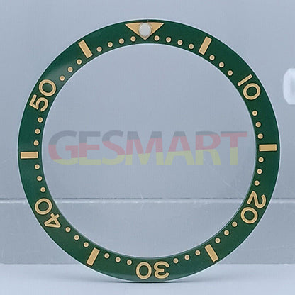 SUB ceramic watch bezel insert 33.65x27.3mm for women?s flat watch, durable replacement accessory.