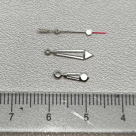 Silver Trim Green Luminous 3 Hands Hollow Watch Hands for NH35/NH36/4R/7S