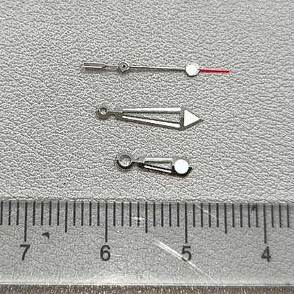 Silver Trim Green Luminous 3 Hands Hollow Watch Hands for NH35/NH36/4R/7S