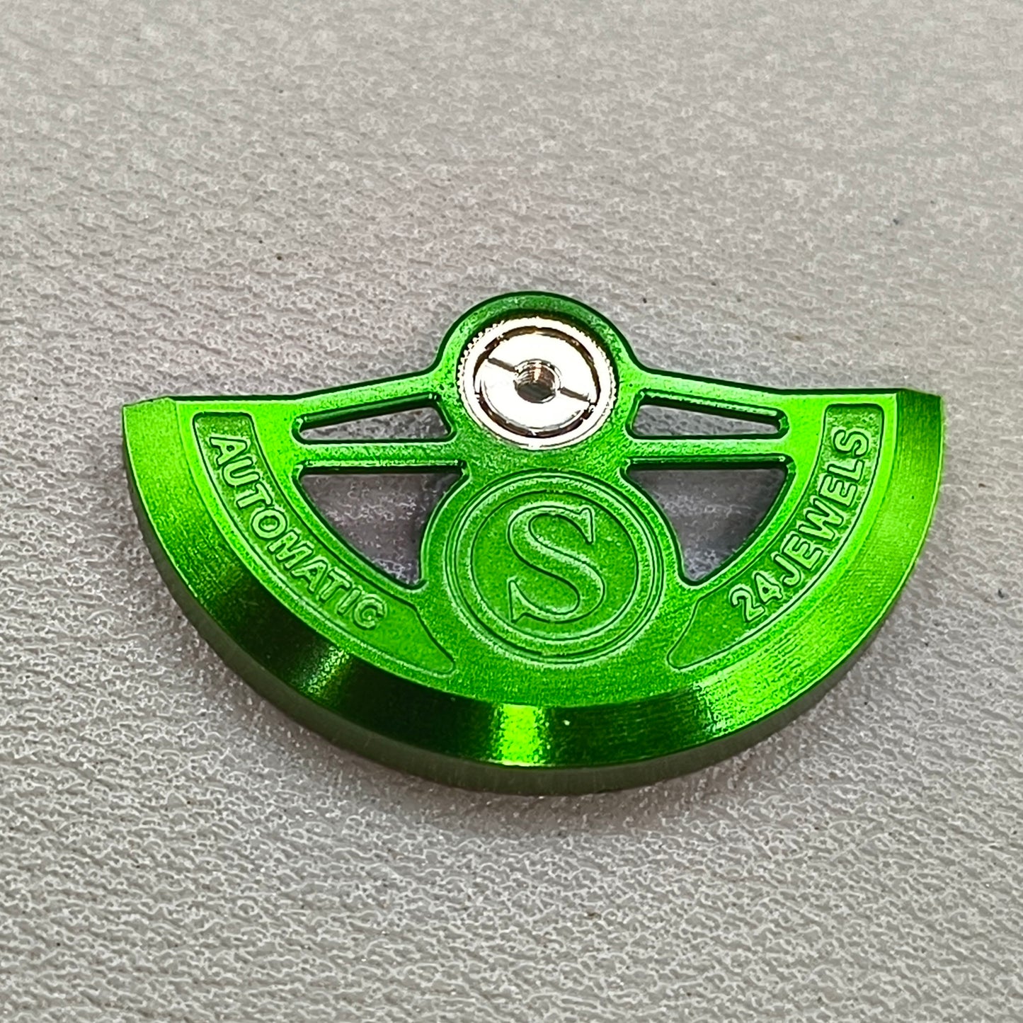 Green Hollow S Carved Modified Rotor Oscillating Weight for NH35 NH36 Movement
