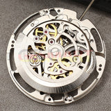 China Made Dandong Silver Hollow Automatic Mechanical Movement with Second Stop