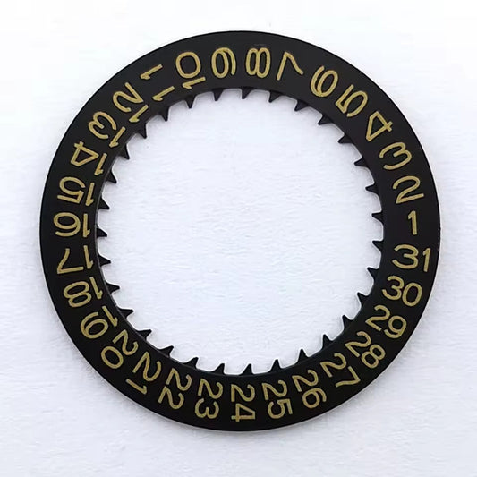 Golden Font Black Date Disk Wheel Date Wheel for NH35 NH36 Movement Date At 3