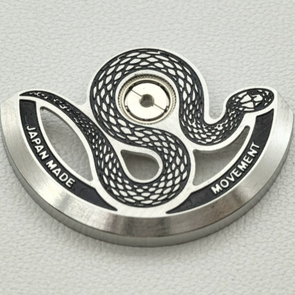 Silver Modified Snake Hollow Rotor Oscillating Weight for NH35 NH36 Movement