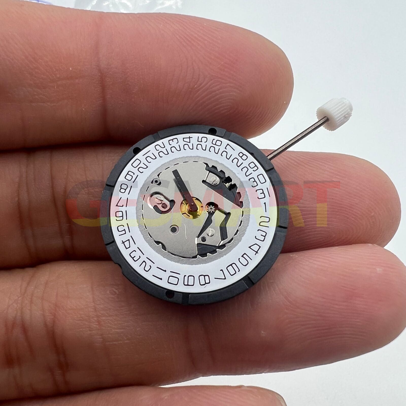 Watchmakers ISA 2330 white dial watch with quartz movement and date display at 3 o?clock.