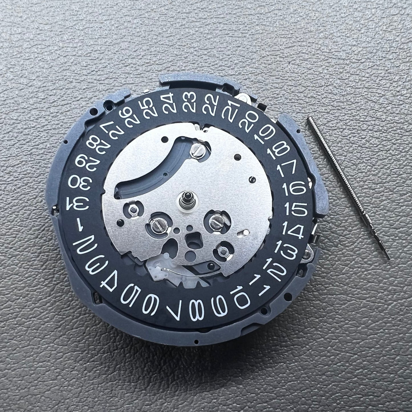 Japan Black Disk Seiko VK63 watch accessory with durable quartz movement for precise timekeeping.