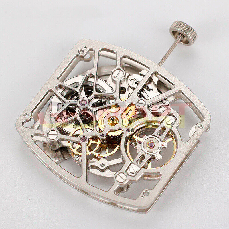 Asian HZ1C02A barrel-shaped automatic watch with silver, gold, black accents, ideal for stylish everyday wear