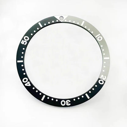 38 mm * 31,5 mm insert de lunette à anneau en aluminium plat avec perle lumineuse C3 pour Seiko SKX007 SKX009 Nouveaux accessoires de remplacement SRPD