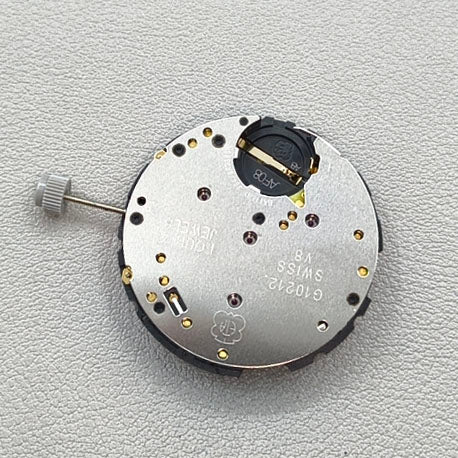 Swiss Black Disk ETA G10.212 Watch Quartz Movement 3 Hands Date@4.5