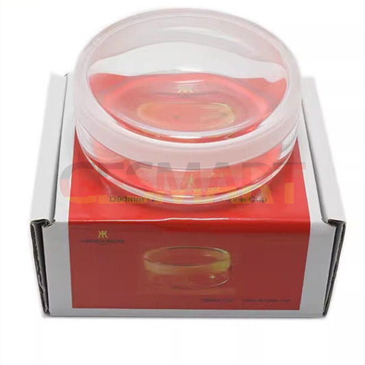 High Boron Silicon 90x35mm oil benzine cup for watch repair, durable tool accessory.