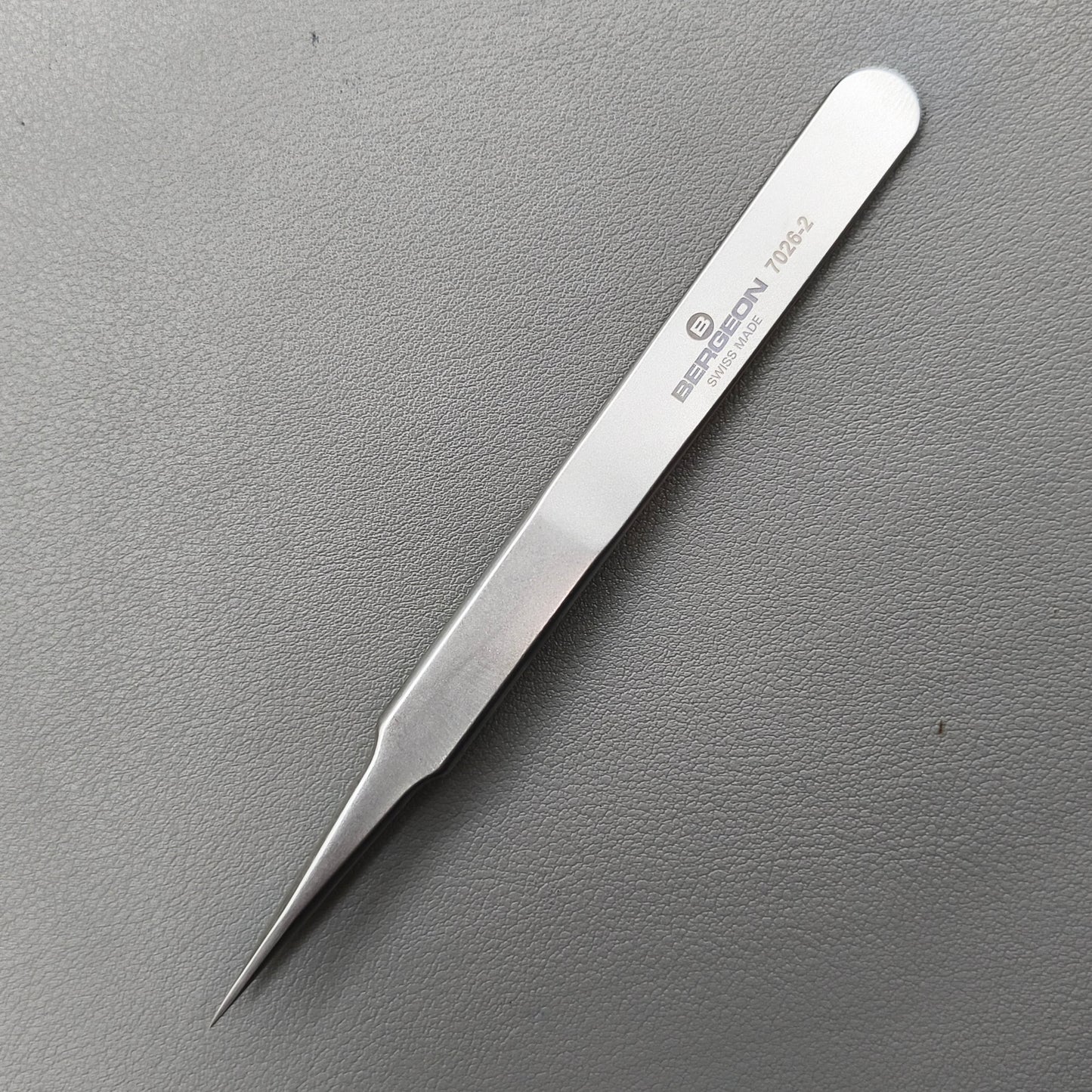 Swiss Bergeon 7026-5 Antimagnetic Tweezer Super Fine Points for Hairsprings