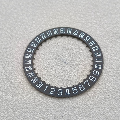 2 PIECES Black Special Font Date@6 Date Disk Wheel Date Wheel for Miyota 8215