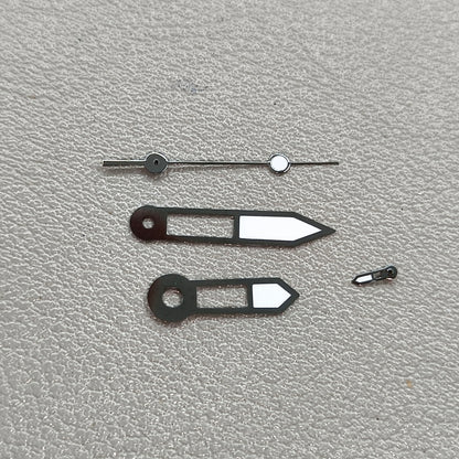 Dark Silver Trim Lume 4 Pins Watch Hands Set for NH39 Movement