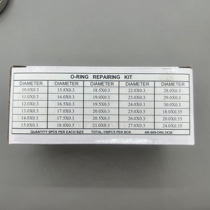 150 Stück O-Ring-Satz 30 Größen 0 3mm Stärke Wasserdichter Gehäusedichtung Uhr