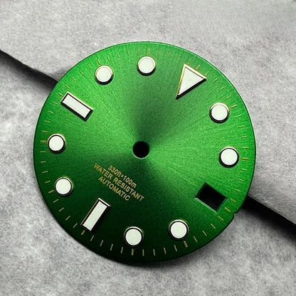 28.5mm Multicolor Watch Dial with Date Window Luminous Dial Fit NH35 /NH36/4R/7S