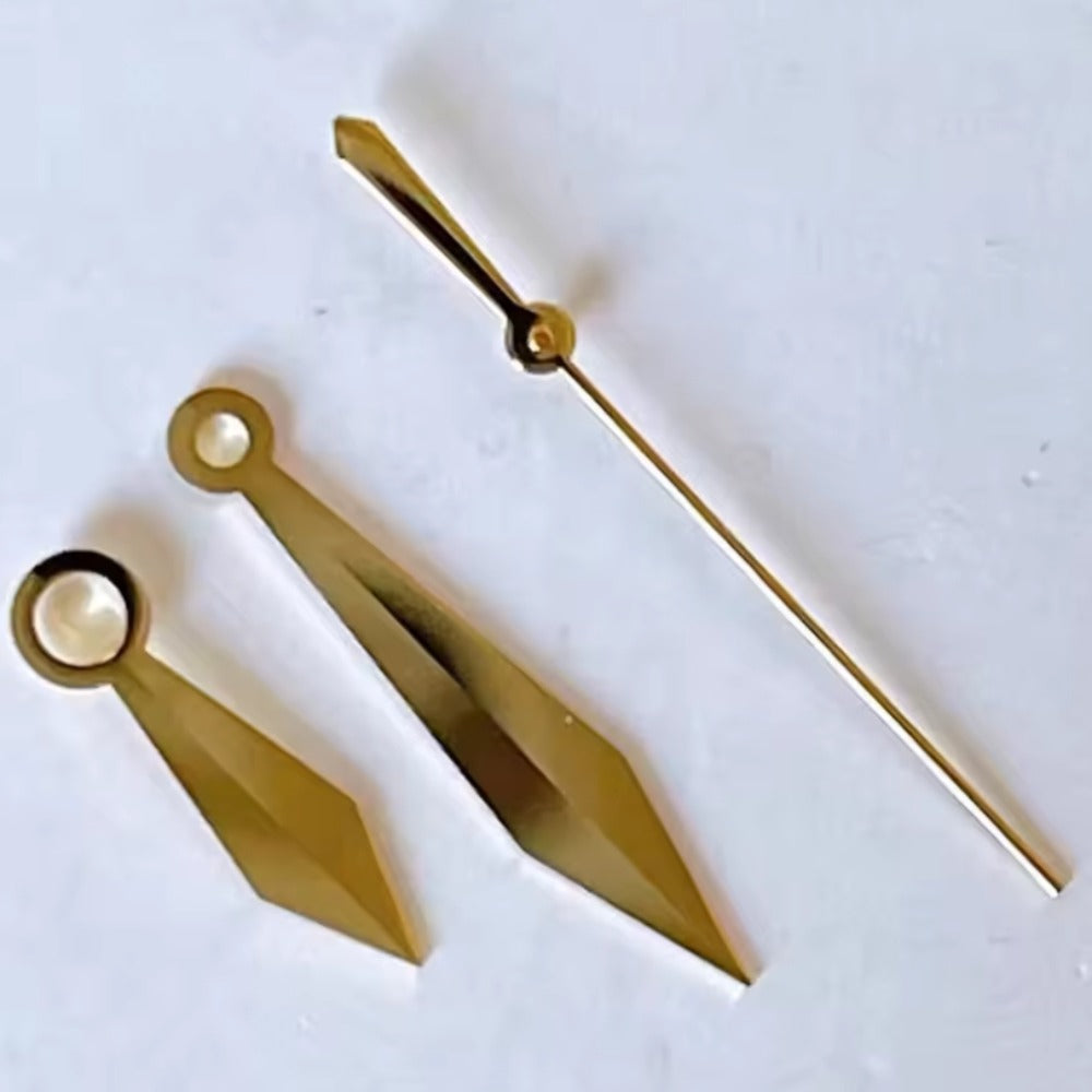 Rose gold 3 hands for NH35/36/4R/7S watch movement, sizes 8.5x12x13mm, precise fit accessory.