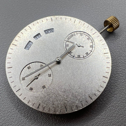 Perpetual Calendar watch movement by Dandong, precision replacement part for timepieces.