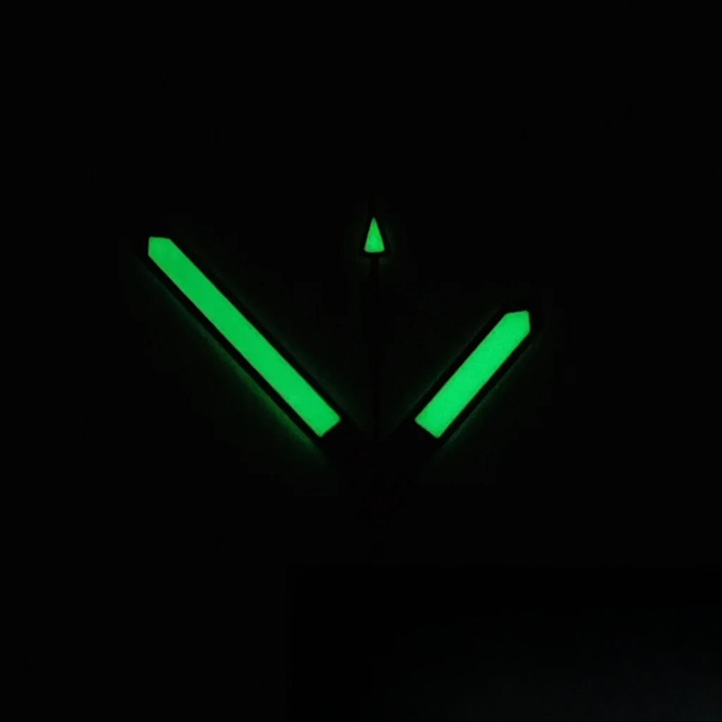 Aquanaut Green Luminous Black Silver Watch Hands for NH34/35 4R35 NH36 4R36 7002