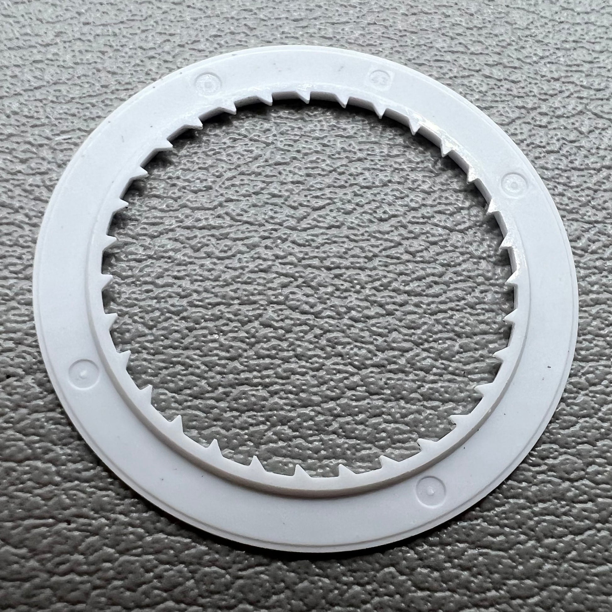 White Arabic font date disk wheel set for Miyota 8215 watch movement, 2 pieces.