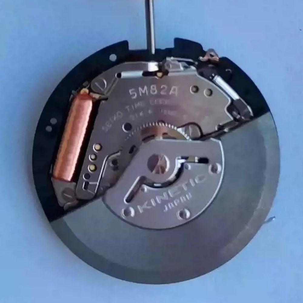 Seiko 5M82A quartz movement watch repair part, authentic Japan-made component for precise fixing.