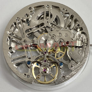 China Made Automatic Mechanical Movement 3 Hands Hollow Reversed Balance Wheel