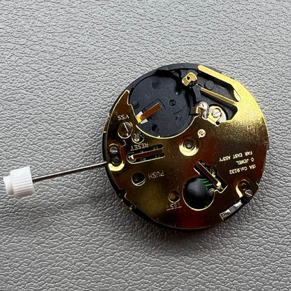 Quarzwerk Swiss ISA 9232 watch movement with date at 3 o'clock and small seconds at 6, 9, 12 positions