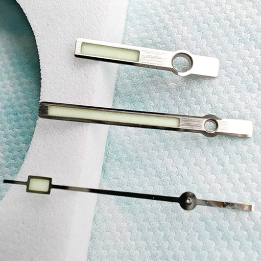 17mm 62MAS watch hands with C3 Super Green lume for SKX007/SPR777, compatible with NH35 NH36 movements