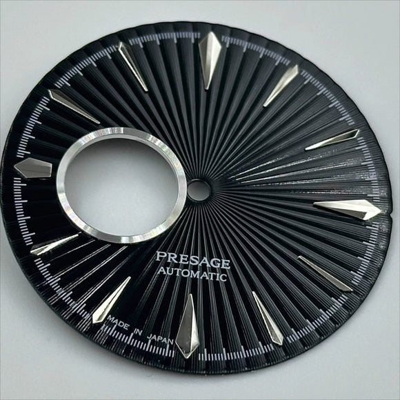 35mm Silver Nail+Black No Lume Cocktail Type Modified Watch Dial for NH39 Movement