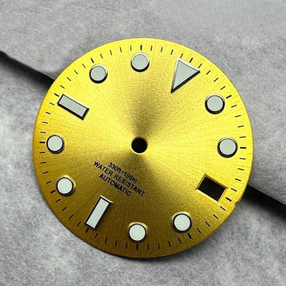 28.5mm Multicolor Watch Dial with Date Window Luminous Dial Fit NH35 /NH36/4R/7S