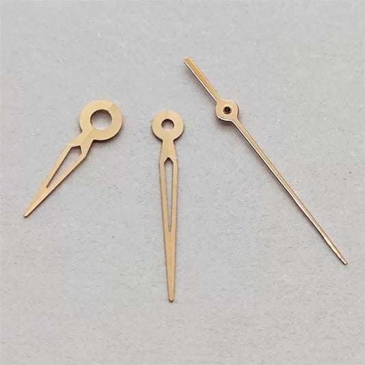Aiguilles de montre creuses en or rose 10 x 9 x 6 mm sans luminescence pour mouvement NH05 NH06