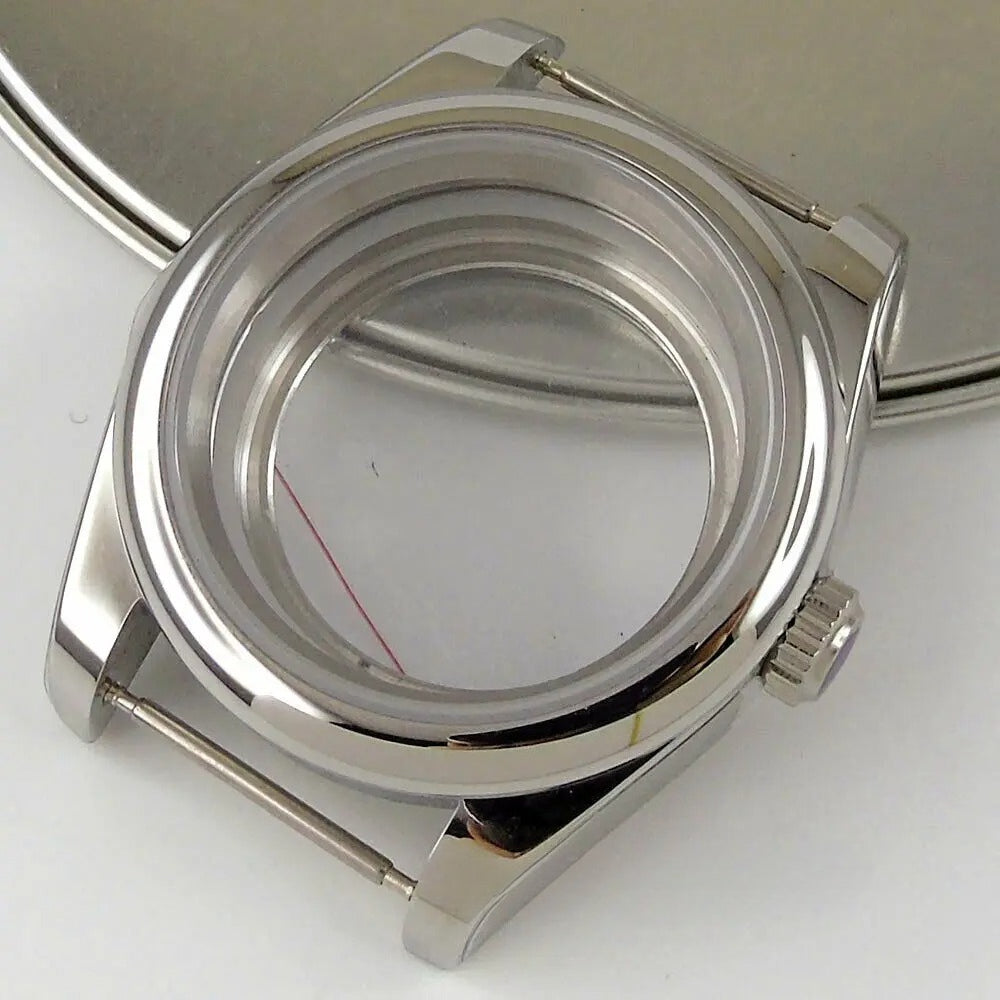 Personalized 39mm Sapphire Glass Watch Case Fit NH35/36 ETA2836 2824 Miyota 8215