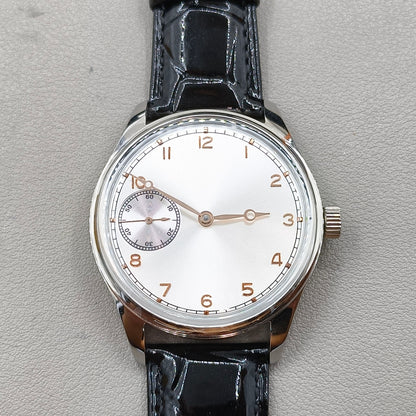 42mm Men Watch Polished Rust Steel Case Seagull ST3600 Manual Mechanical Movement