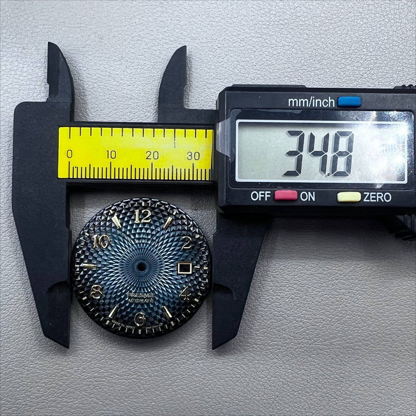 Gradual No Lume Green 35mm Golden Nail Datejust Watch Dial for NH35 NH36 Movement