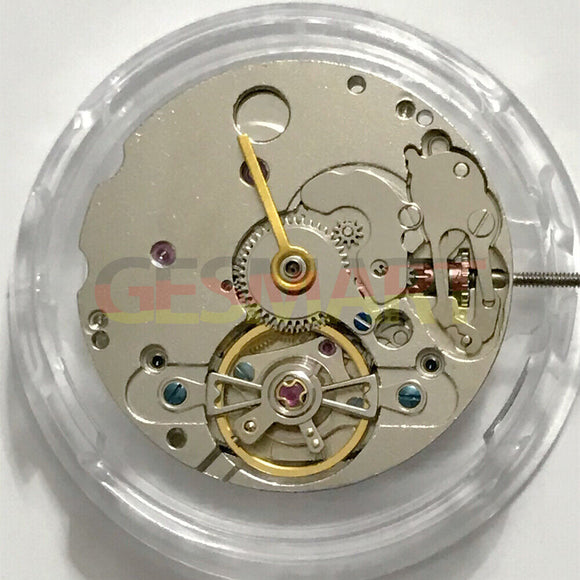 Asian Automatic Mechanical Movement 3 Hands No Calendar Bare Balance Wheel@6