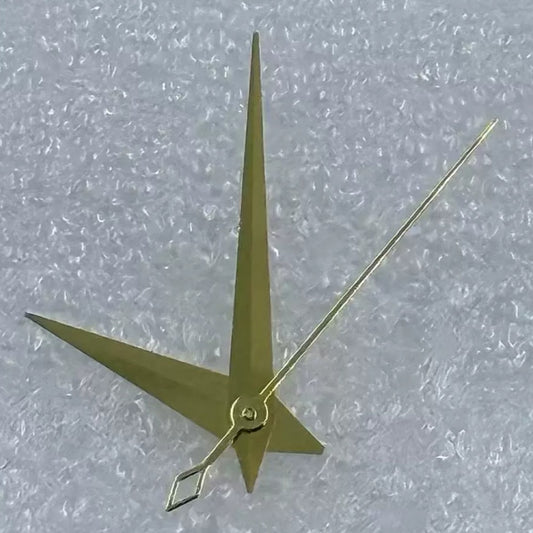 Golden cocktail style watch hands for NH35/36 NH38 NH72 NH70 movements, enhancing watch aesthetics.