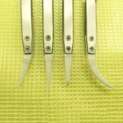 Zirconium ceramic tweezer, acid and alkali resistant, high-temp, anti-static for precise watch accessory handling