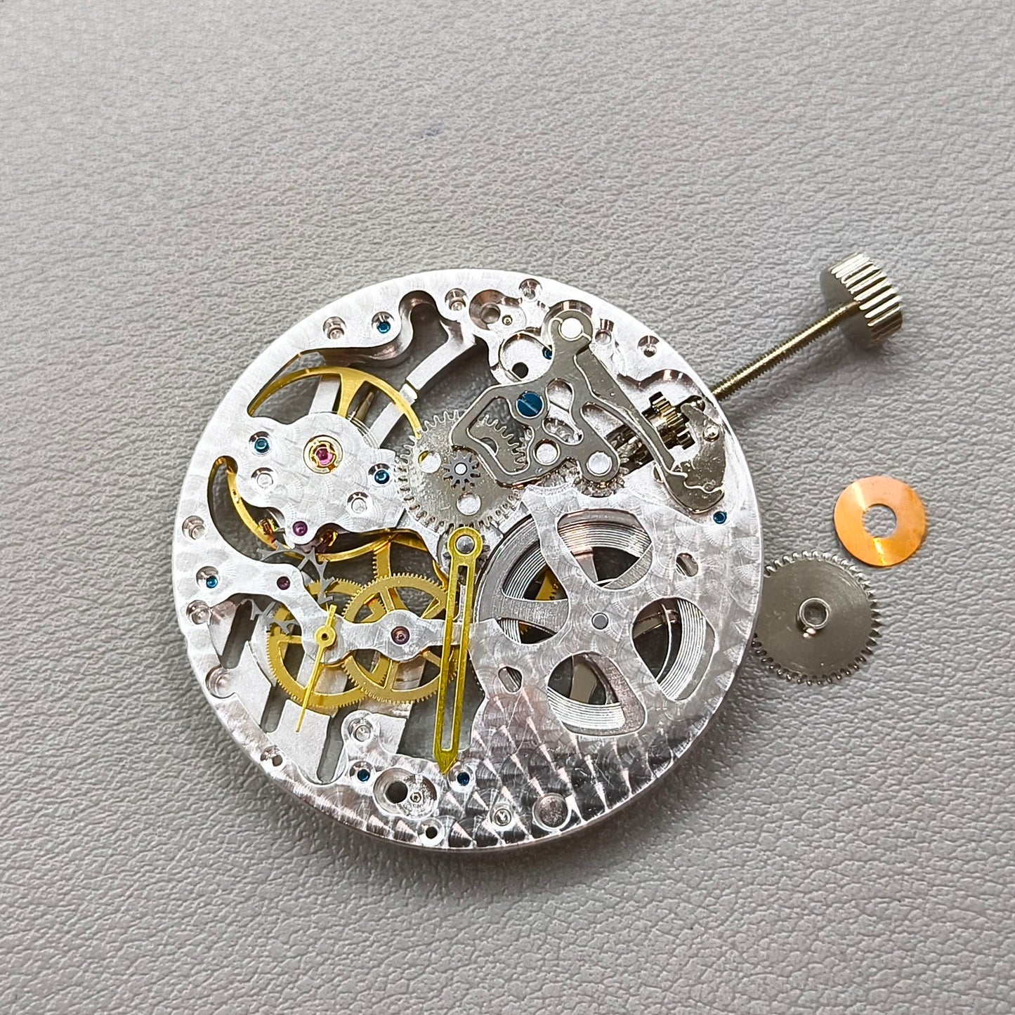Seagull ST3600 6497 Hollow Silver Carved Hand Winding Mechanical Movement