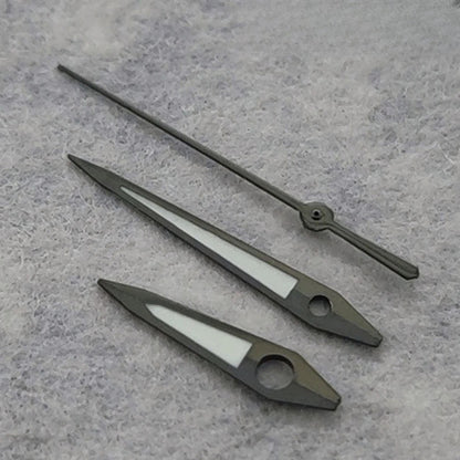 Modified Gun With Green Luminous Watch Hands For NH35 NH36 7S26 7S36 4R35 4R36