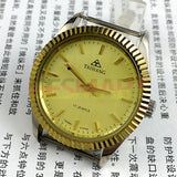 38mm TAIHANG Manual Mechanical Watch Golden Nail Golden Dial Round Case 17 Jews