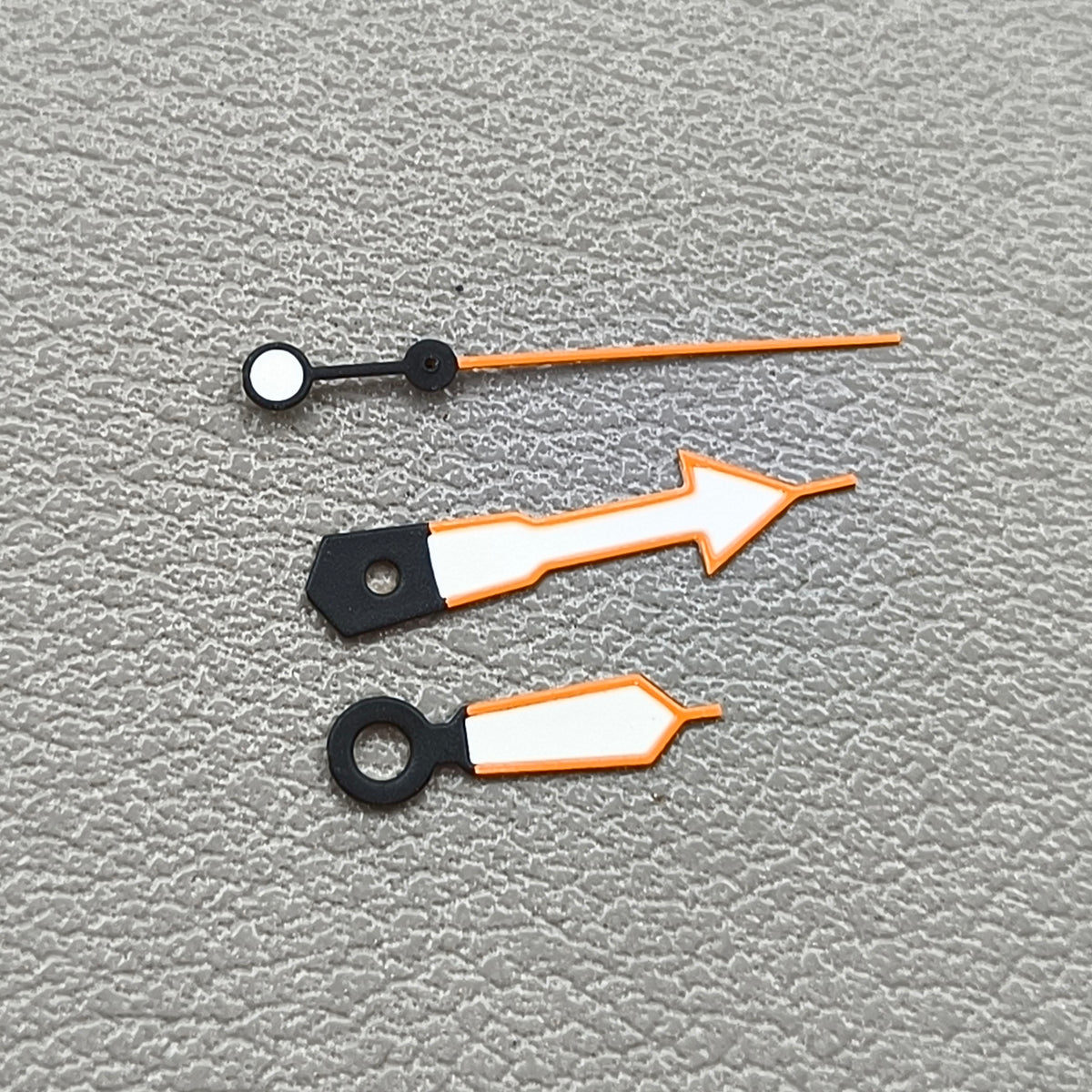 White Orange Border Green Luminous Watch Hands for NH35/NH36/4R/7S Movement